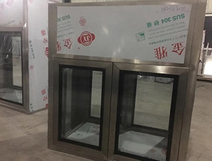嵌入式門雙開(kāi)門傳遞窗